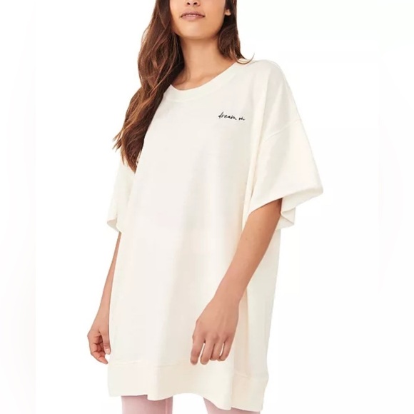Free People Tops - NWT Free People “Dream On” Cotton Cozy Cool Girl Lounge T-Shirt
